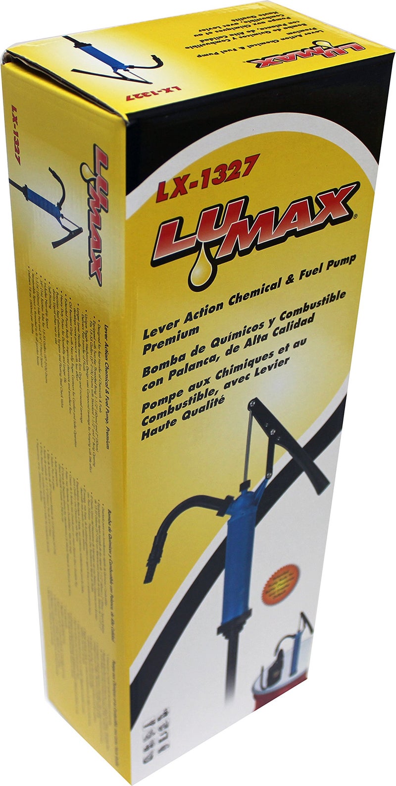 LUMAX مضخة كيميائية ليفر أكشن لوماتكس LX-1327 متميزة، مصممة لنقل سريع للمحاليل الحمضية، والمواد الكيميائية، والوقود، وزيوت الوقود، والوسائط المائية، مثالية لـ DEF/يوريا/أدبلو - Image 2